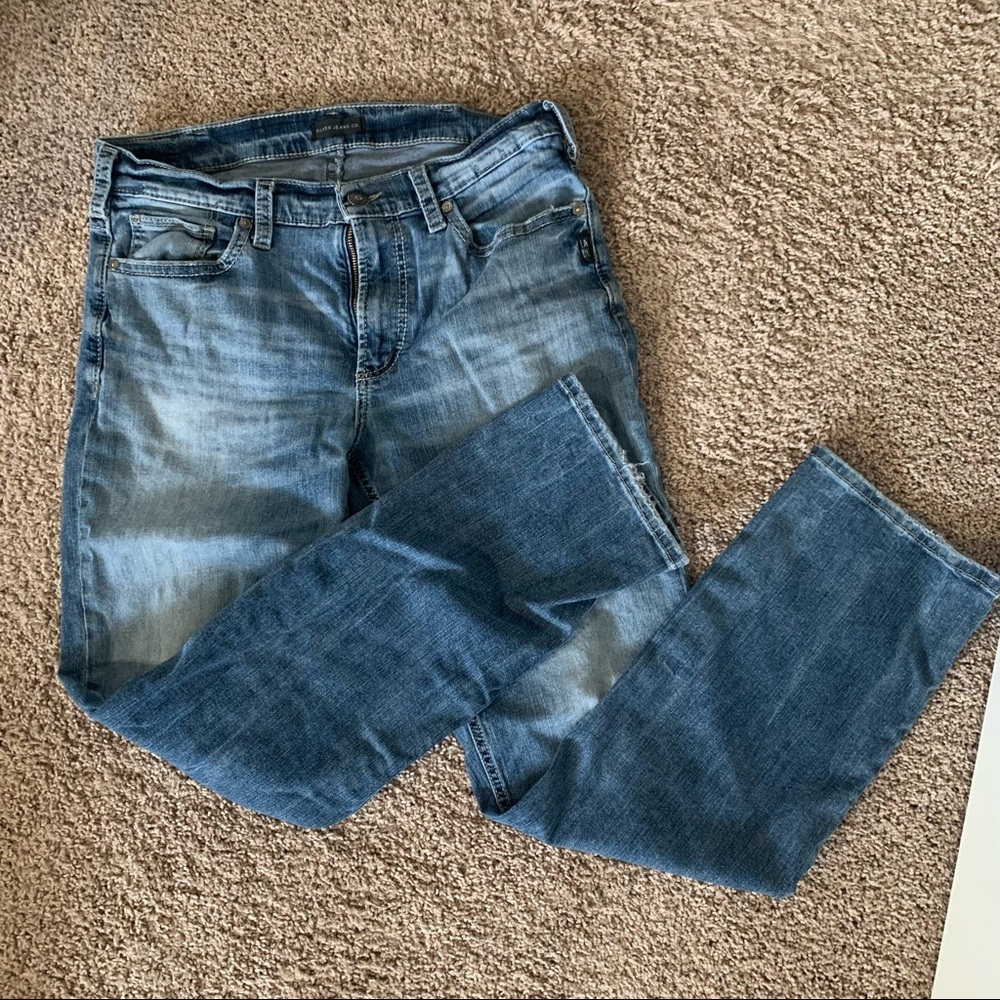 Mens Silver Jeans